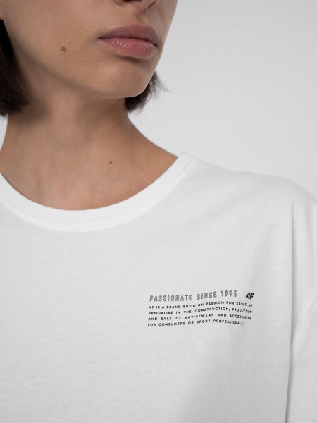 Футболка 4F 4FSS23TTSHF344-10S р.XL білий