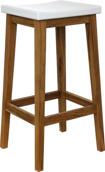 Табурет барний Скіф МП Аміго білий / дуб 