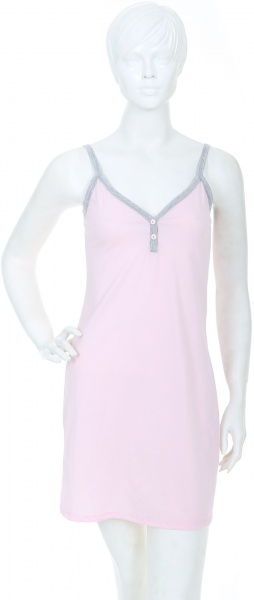 Нічна сорочка на тонких бретелях Краса р. M рожевий 