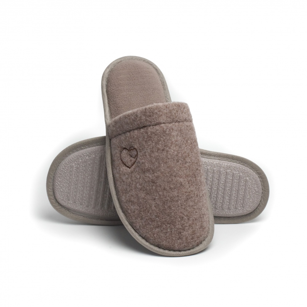 Тапки домашние Twins Lama с вышивкой 15905 р.38/39 коричневый