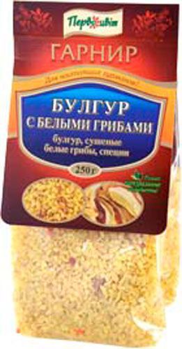 Первоцвіт булгур с белыми грибами 250 г 