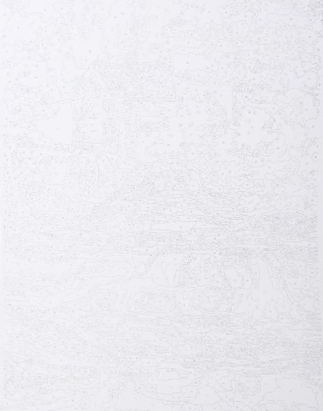 Полотно на картоні з контуром Гірська річка Rosa Start 