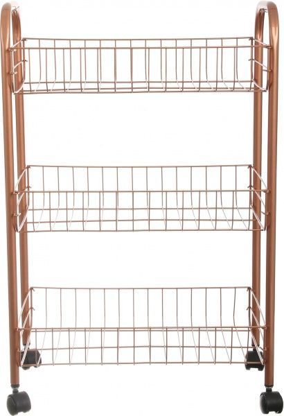 Этажерка 3-х уровневая COPPER 640x410x260 мм медный 