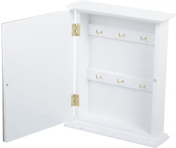 Ключниця Пташки біло-сіра 20х6х24 см