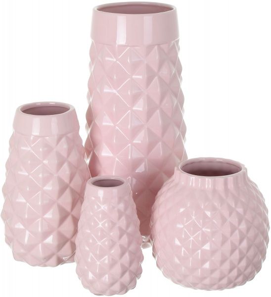 Ваза керамическая пудровая JOL16A29-1PK 15,7х15,5 см Herisson