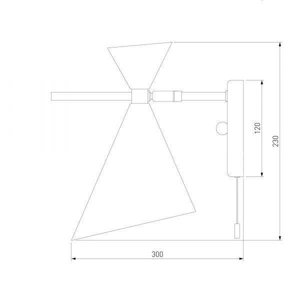 Бра Strotskis Apart 70114/1 1x60 Вт E14 белый/золото 
