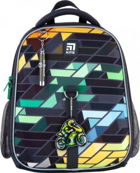 Рюкзак шкільний KITE Education каркасний Motorbike K21-555S-2