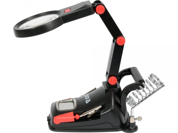 Лупа со штативом YATO YT-73861