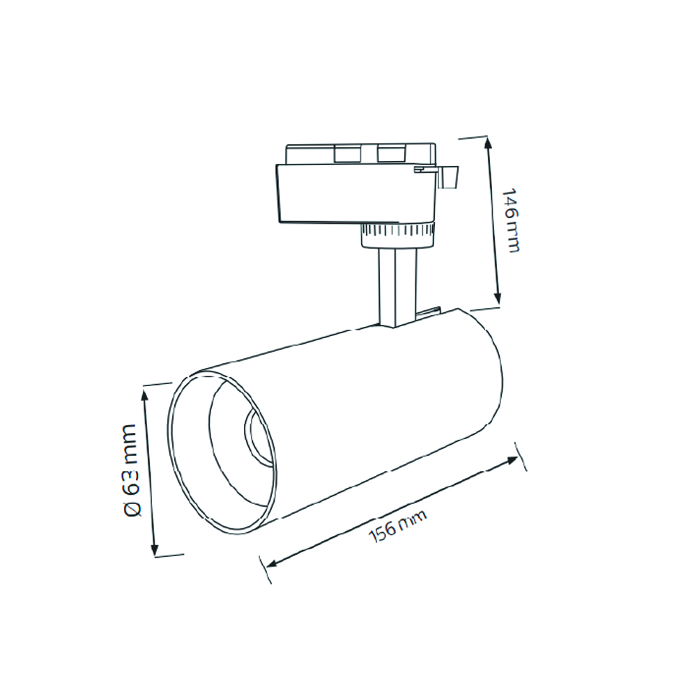 Трековый светильник HOROZ ELECTRIC BREMEN-20 3CCT 20 Вт 3000-4500-6000 К черный 018-031-1020-020