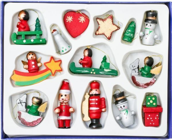 Набір дерев'яних фігурок 4 см 14 шт./уп.  
