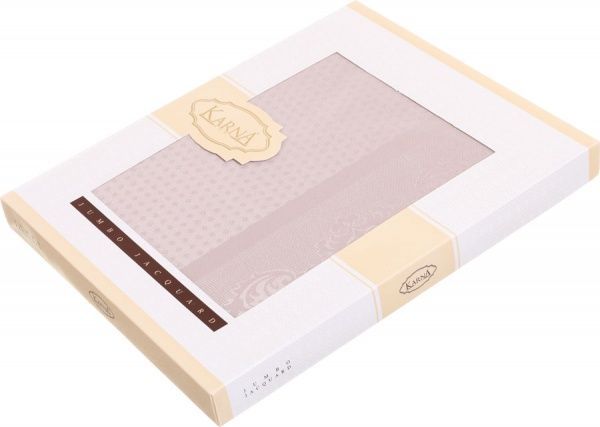 Скатерть Caramel 160x300 см бежевый Karna 