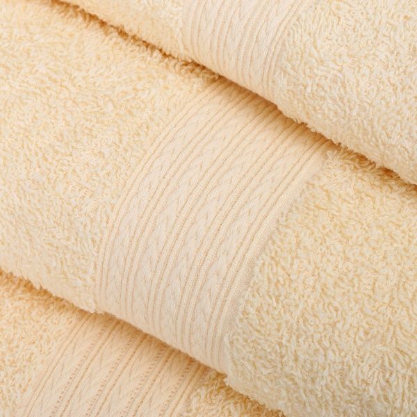 Полотенце Косичка 360гр/м 100x150 см желтый Simi 