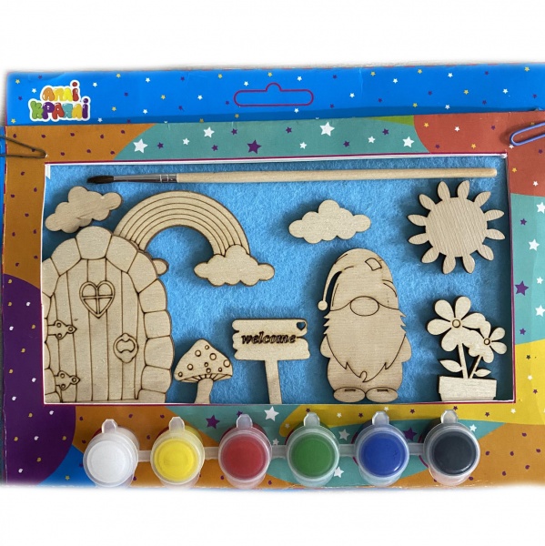 Набор для творчества из фанеры Гном Аплі-Краплі 