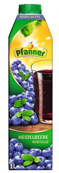 Напиток соковый Pfanner Черника 20% 1 л 