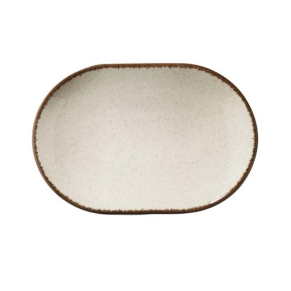 Блюдо овальне Colorx 28 см бежеве Kutahya 