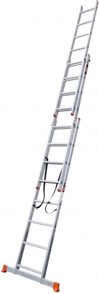 Лестница 3-секционная универсальная BauGut Meister 3T 3х8 