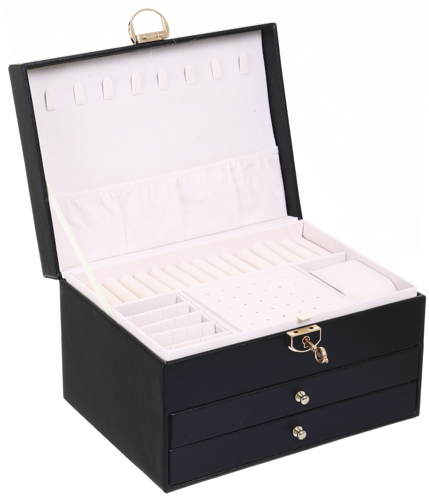 Скринька для прикрас Chic 23х17х13 чорна