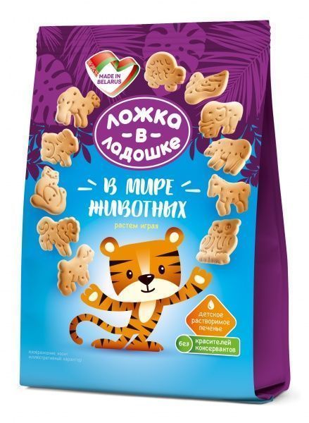 Печиво Ложка в ладошке розчинне У світі тварин