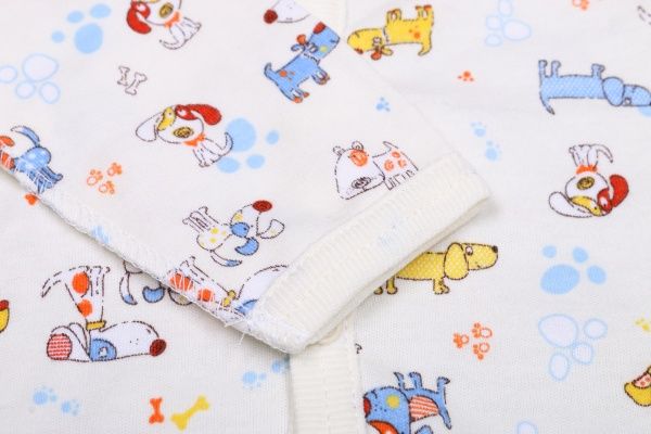 Полукомбинезон для девочки Татошка Собаки р.56 белый с принтом 14651глсбк 