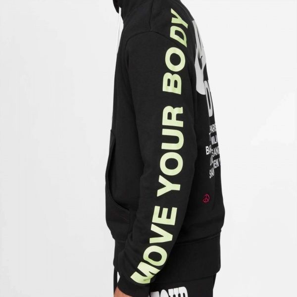 Джемпер Nike M NSW PO FT HOODIE WTOUR DA0931-010 р. L чорний