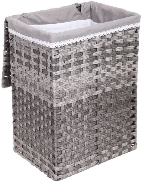 Кошик плетений з текстилем Tony Bridge Basket 39x30x56 см JC16-3AB-1 