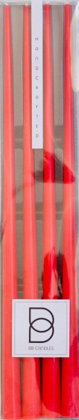 Набір свічок scarlet sunset 45 см 4 шт.
