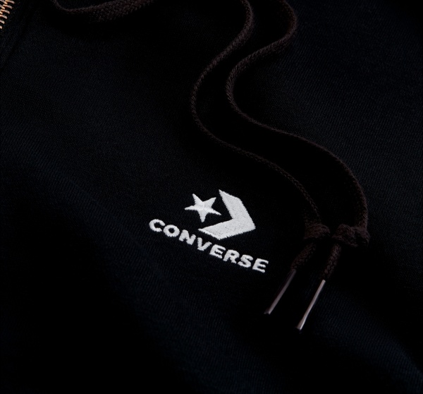 Джемпер Converse Embroidered Star Chevron Full Zip Hoodie BB 10019922-A01 р. L черный
