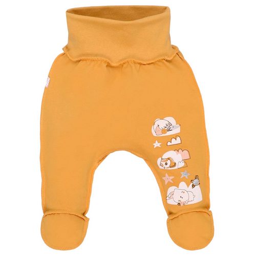 Ползунки детские Татошка р.56 горчичный с рисунком 0302307ндз 