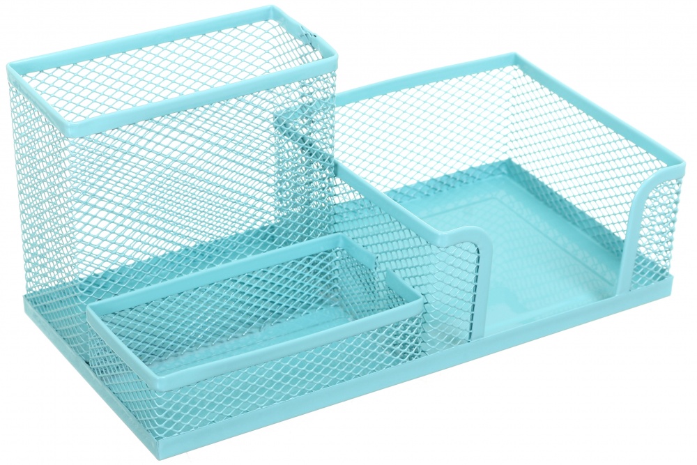 Органайзер настільний метал 20х10х10 см бірюзовий Nota Bene