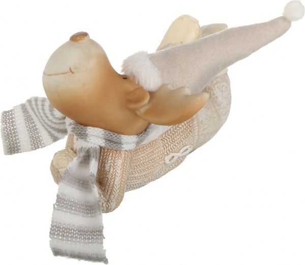 Декорация новогодняя Сувенир Лось лежащий 15х10 см ZY201552H 