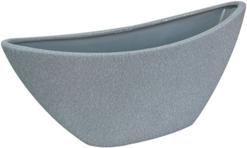 Кашпо керамічне Оріана-Запоріжкераміка Лодочка овальний 2,5л шовк металік 