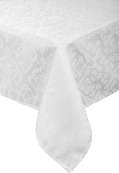 Скатерть Jacquard 220x140 см белый Home Beyond 