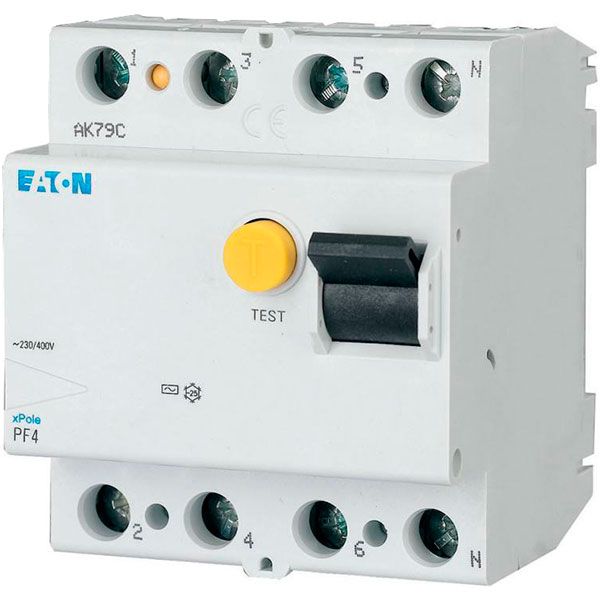 Автомат дифференциальный Eaton PF4-40/4/0.03