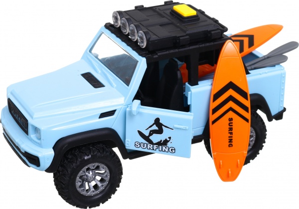 Позашляховик Shantou серфера зі звуковим і світловим ефектом 22х10х13 см блакитний 666-23P