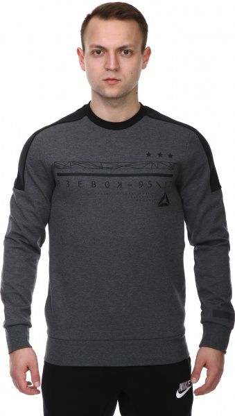 Світшот Reebok WOR C GRAPHIC CREW SWEAT BK4713 р. 2XL сірий
