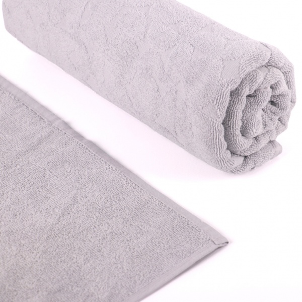 Полотенце махровое Rice жаккард 50x90 см серебро La Nuit 