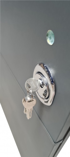 Дверь входная Булат Elegant 703 грей 2050x850 мм левая