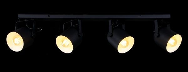 Спот TK Lighting 2612 Spectra 4x60 Вт E27 черный с белым 