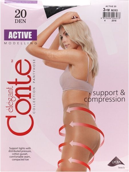 Колготки Conte ACTIVE 20 den nero р. 3 черный 