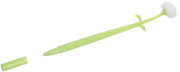 Ручка гелевая Одуванчик белый 