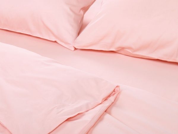 Комплект постільної білизни Mono pink D сімейний рожевий La Nuit 