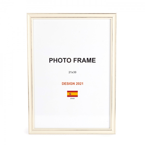 Рамка для фото 1 фото 21х30 см слонова кістка 