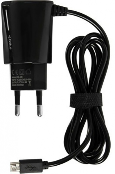 Мережевий зарядний пристрій Gelius Pro Edition 2USB + USB кабель MicroUSB (2.4A) Чорний 