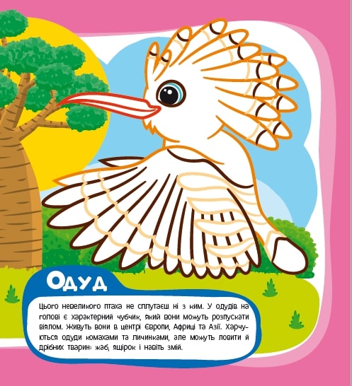 Развивающая книжка «Розфарбовка-енциклопедія. Птахи» 978-617-777-589-7