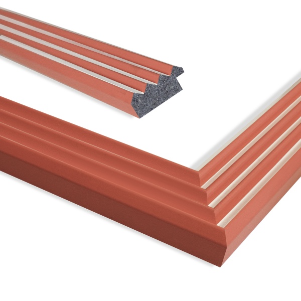 Рамка для фотографии со стеклом MARCO decor 4017 1 фото 21х30 см бело-оранжевый 