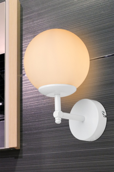 Бра Luna Dolphin 1x60 Вт E27 белый MDL.4757 