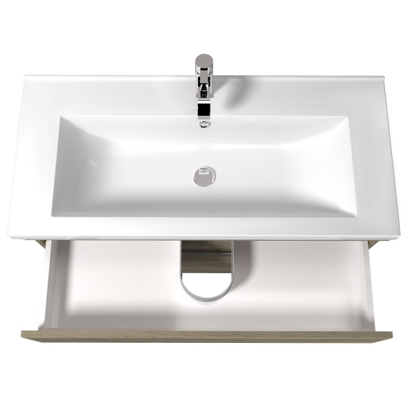 Тумба підвісна ScandiSPA Wood 100-A з умивальником Cosmopolitan 100