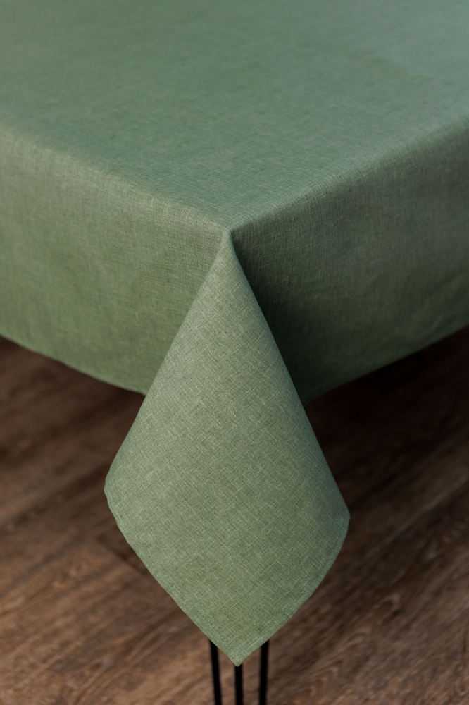 Скатерть БОТАНИКА 136x220 см зеленая La Nuit