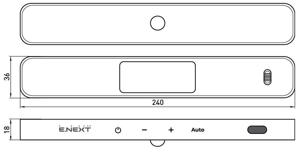 Светильник аккумуляторный E.NEXT e.LED.accum.pro.2w.pir 2 Вт белый l0690001