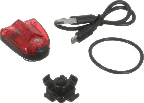 Фонарь велосипедный LP Electro стоп-фара LP-9390 красный с черным 